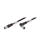 WEIDMULLER - Cavo per installazioni ferroviarie Ethernet (confezionato) Codificato D M12 - pin diritto IP67, pin angolato IP67, Numero di poli: IE-C5DB4RE0100MCSMCA-E.