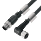 WEIDMULLER - Cavi dati in rame preconfezionati, Linea di collegamento, Numero di poli: 5, Lunghezza del cavo: 1.5 m, maschio diritto - femmina angolato SAIL-M12GM12W-CD-1.5B.