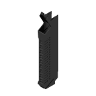 WEIDMULLER - Elemento laterale (custodia modulare), Larghezza: 12.5, IP20 installato, Plastica, nero CH20M12 S PSCSC BK 2010