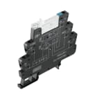 WEIDMULLER - Modulo a relè TRS 24VDC 1CO con LED verde, diodo a corsa libera e protezione contro inversione polarità. Contatto di scambio (AgNi) 250V AC, 6.