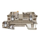 WEIDMULLER - Morsetto sezionatore di prova WMF 2.5 DI PE, collegamento a vite, beige scuro, 2.5 mm², 20 A, 500 V, 3 collegamenti, 2 piani, TS 35, V-0, Wemi.