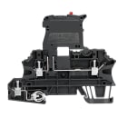 WEIDMULLER - Morsetto componibile portafusibile nero, collegamento a vite, 2.5 mm², 6.3 A, 150 V, 3 collegamenti, 2 piani, TS 35, V-0, Wemid, WMF 2.5 FU PE 60-150V SW.
