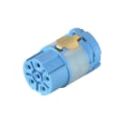 WEIDMULLER - Inserto di contatto femmina M23 a 6 poli per collegamento a crimpare senza codifica SAI-M23-BE-L-6.