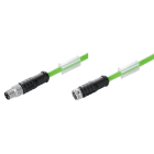WEIDMULLER - Cavo EtherCat preconfezionato, Linea di collegamento, Numero di poli: 4, 0.5 m SAIL-M8GM8G-4S0.5UIE.