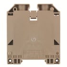 WEIDMULLER - Morsettiera passante a vite, Beige scuro, 70 mm², 192 A, 1000 V, 2 collegamenti, TS 35, V-0, Wemid, 130 °, WDU 70N/35 IR.