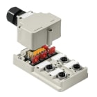 WEIDMULLER - Ripartitore passivo sensore-attuatore (senza cavo), Modulo completo con calotta, 4 prese di contatto e poli, M12 - SAI-4-M-4P-M12-SVV.