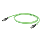 WEIDMULLER - Cavi dati in rame preconfezionati, 8 poli, lunghezza 0.5 m IE-C6EL8UG0005U40XCS-E.