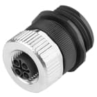 WEIDMULLER - Adattatore per sensori e attuatori, 4 poli, Codifica S-coded M12 630V SAIB-WDF-3+PE-M20-S-COD.