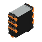 WEIDMULLER - Custodia DIN modulare, Larghezza 45, IP20, Plastica nera, CH20M45 SET 33/33 BK/OR.