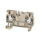 WEIDMULLER - Morsettiera passante PUSH IN Beige scuro 2.5 mm² 24 A 800 V Numero di collegamenti: 2 Numero di piani: 1 TS 35 V-0 Wemid 130 °C A2C 2.5
