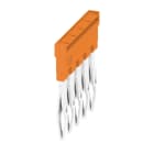WEIDMULLER - Morsetto innestato arancione 24A, 5 poli, passo 5.10mm, isolato, larghezza 23.2mm ZQV 2.5N/5.