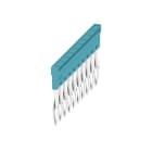 WEIDMULLER - Morsetto innestato blu 24A 10 poli passo 5.10mm isolato larghezza 48.7mm ZQV 2.5N/10 BL.