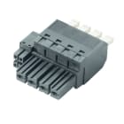 WEIDMULLER - Connettore ibrido 7.62 mm, 4 poli, PUSH IN con attuatore BVFL 7.62HP/04/180 BCF/04R SN BK BX.