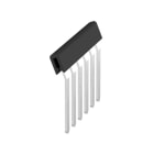 WEIDMULLER - Morsetto nero a 6 poli, passo 5.10 mm, isolato, larghezza 30.7 mm, codice WQB B/6.