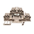 WEIDMULLER - Morsettiera portacomponenti Molla autobloccante Beige scuro 2.5 mm² 500 V Numero di collegamenti: 4 Numero di piani: 2 TS 35 V-0 Wemid ZDK 2.5/D/5.