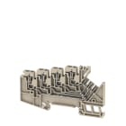 WEIDMULLER - Morsetto componibile a più piani, molla autobloccante, beige scuro, 1.5 mm², 63 V, numero di collegamenti: 8, numero di piani: 4, TS 35, V-0, Wemid ZRV 1.5.