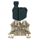 WEIDMULLER - Morsetto componibile portafusibile, collegamento a vite, beige scuro, 2.5 mm², 6.3 A, 36 V, numero di collegamenti: 2, numero di piani: 1, TS 35, V-0, WTR 2.5/SI LD 36V.
