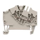 WEIDMULLER - Morsettiera passante molla autobloccante beige scuro 2.5 mm² 24 A 800 V ZDU 2.5-2 TS 35 V-0 Wemid 120 °C 2 collegamenti 1 piano.