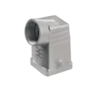WEIDMULLER - Custodia con connettori a innesto industriali, entrata cavo laterale, gancio trasversale in basso, dimensione 1, IP65, HDC 04A TWLU 1M20G.