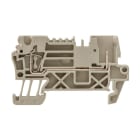 WEIDMULLER - Morsettiera passante molla autobloccante beige scuro 2.5 mm² 24 A 500 V TS 35 V-0 Wemid 120 °C ZT 2.5/2AN/1.