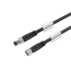 WEIDMULLER - Cavi sensore-attuatore preconfezionati, Linea di collegamento M8 / M8, 3 poli, Lunghezza cavo 4 m, maschio diritto - femmina, SAIL-M8GM8G-3-4.0U.