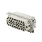 WEIDMULLER - Inserto di contatto femmina a innesto industriale HDC HEE 32 FC, 500V, 16A, 32 poli, collegamento a crimpare, dimensione 6.