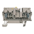 WEIDMULLER - Morsetto sezionatore di prova ZTR 2.5, molla autobloccante beige scuro per 2.5 mm², 20 A, 500 V. Collegamenti: 2, piani: 1, TS 35, V-0, Wemi.