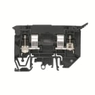 WEIDMULLER - Morsetto componibile portafusibile nero per collegamento a vite, 4 mm², 10 A, 150 V, 2 collegamenti su 1 piano, adatto a TS 35 e TS 32, resistente al fuoco classe V-0, WSI 4/2/LD 60-150V AC/DC.