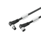 WEIDMULLER - Cavi sensore-attuatore preconfezionati, Linea di collegamento M8 / M8, 3 poli, Lunghezza cavo 5 m, maschio angolato - femmina, SAIL-M8WM8W-3-5.0V.