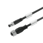 WEIDMULLER - Cavi sensore-attuatore preconfezionati, Linea di collegamento M8/M12, 3 poli, Lunghezza cavo 2m, maschio diritto - femmina, SAIL-M8GM12G-3-2.0U.