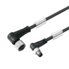 WEIDMULLER - Cavi sensore-attuatore M8/M12, 3 poli, 1.5m, maschio-femmina, SAIL-M8WM12W-3-1.5U.