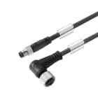 WEIDMULLER - Cavi sensore-attuatore preconfezionati, Linea di collegamento M8/M12, 4 poli, Lunghezza cavo 3m, maschio diritto - femmina ang, SAIL-M8GM12W-4-3.0V.