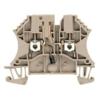 WEIDMULLER - Morsetto sezionatore di prova WTR 2.5 D- 2STB 6.9/2.3, collegamento a vite, beige scuro, 2.5 mm², 0.5 A, 500 V, 2 collegamenti, 1 piano, TS 35, V-0, Wem.