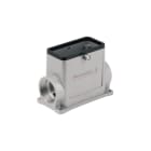 WEIDMULLER - Custodia HDC 24D SZO 2PG21G con connettori a innesto industriali, bloccaggio centrale in alto, dimensioni 4 e grado di protezione IP65.