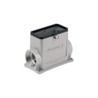 WEIDMULLER - Custodia HDC 24D SZO 2PG21G con connettori a innesto industriali, bloccaggio centrale in alto, dimensioni 4 e grado di protezione IP65.