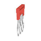 WEIDMULLER - Morsetto innestato rosso 17.5A, 3 poli, passo 3.50mm, isolato, larghezza 9mm ZQV 1.5N/3 RD.