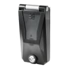 WEIDMULLER - Custodia portacomponenti con telaio singolo e copertura in plastica, chiusura di sicurezza con chiave, disponibile in nero (simile a RAL 9005) IE-FC-SFP-CAB.
