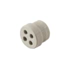 WEIDMULLER - Inserto guarnizione fessurato IP54 in combinazione con RKDG D17 PT6 e custodia corrispondente TPE-V RKDGE D4X4 PT6.