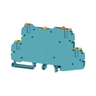 WEIDMULLER - Morsetto sezionatore di prova, collegamento a vite, blu, 2.5 mm², 17 A, 500 V, 4 collegamenti, 2 piani, TS 32, TS 35, V-0, Wemid WDTR 2.5 BL.