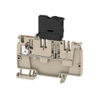 WEIDMULLER - Morsettiera passante PUSH IN Beige scuro 4 mm² 6.3 A 150 V Numero di collegamenti: 1 Numero di piani: 1 TS 35 V-0 Wemid 130 °C AAP21 4 FS 60-150V.