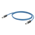WEIDMULLER - Cavo Ethernet M12 tipo X IP67 maschio diritto, Numero di poli: 8, Lunghezza: 50m, IE-C6GB8RB0050XCSXCS-E.