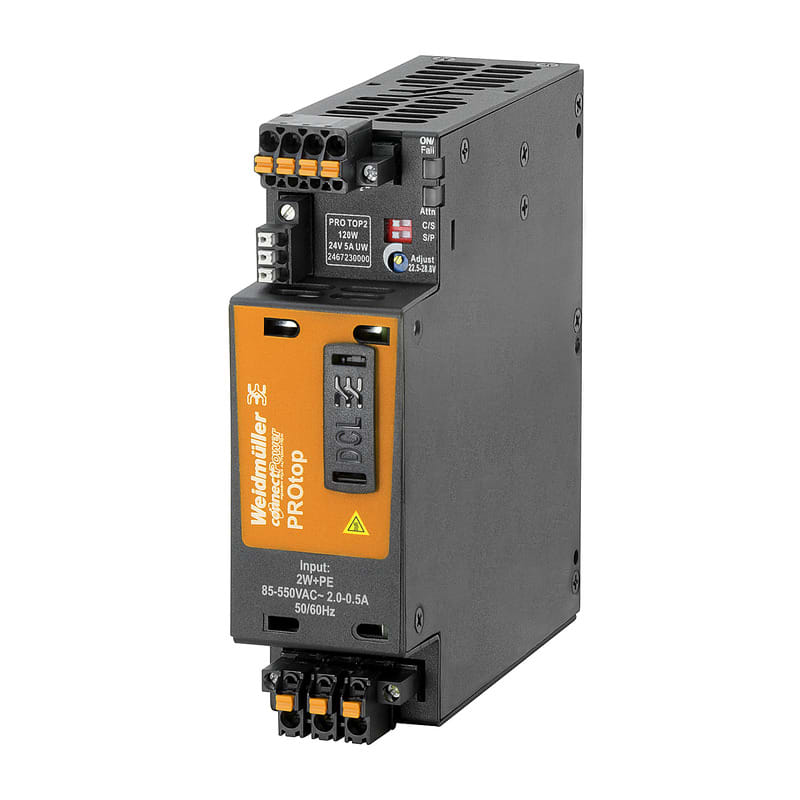 WEIDMULLER - Alimentazione elettrica 120W 24V 5A @ 60°C PRO TOP2 UW.