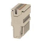 WEIDMULLER - Connettore PUSH IN Beige scuro 1.5 mm² 17.5 A 500 V Numero di collegamenti 6 V-0 Wemid Numero di poli 6 Larghezza 21 mm Posiz APG 1.5/6.