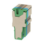WEIDMULLER - Connettore PUSH IN Beige scuro Blu Verde 1.5 mm² 17.5 A 500 V 5 collegamenti V-0 Wemid 5 poli Larghezza APG 1.5/5-3BG-BL-GN.