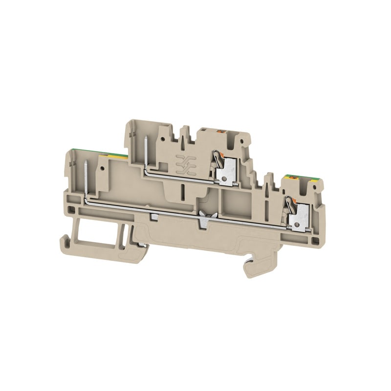 WEIDMULLER - Morsetto Beige scuro 1.5 mm² 4 collegamenti 2 piani V-0 Wemid APGTB 1.5 2T FT-PE 4C/2.