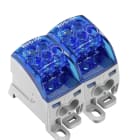 WEIDMULLER - Morsetto ripartitore di potenziale, collegamento a vite, blu, 164 A, 1000 V, numero di piani: 1, piastra di montaggio TS 35, V-0, Wemid WPD 204 2X25/4X16+6X10 2XBL.
