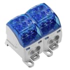 WEIDMULLER - Morsetto ripartitore di potenziale, collegamento a vite, blu, 214 A, 1000 V, numero di piani: 1, piastra di montaggio, TS 35, V-0, Wemid WPD 205 2X35/4X25+6X16 2XBL.