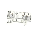 WEIDMULLER - Morsettiera passante PUSH IN bianco 1.5 mm² 17.5 A 500 V Numero di collegamenti: 3 Numero di piani: 1 TS 35 V-0 Wemid 130 °C A3C 1.5 WT.