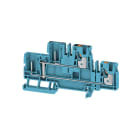 WEIDMULLER - Morsetto blu 4,4 mm², 2 collegamenti, 2 piani, V-0, Wemid APGTB 4 2T VL 4C/2 BL.