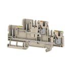 WEIDMULLER - Morsetto Beige scuro 4,4 mm², 2 collegamenti, 2 piani, V-0, Wemid APGTB 4 2T FT-PE 4C/2.